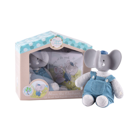 Meiya & Alvin - Mini Alvin the Elephant Toy With Book Deluxe Gift Box
