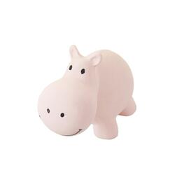 Tikiri My First Zoo Animals - Hippo | Natural Rubber Rattle & Teether Toys