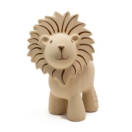 Tikiri My First Zoo Animals - Lion | Natural Rubber Rattle & Teether Toys