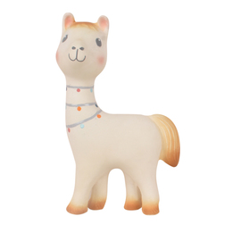 Tikiri Lilith the Llama Natural Rubber Rattle & Teether Toy