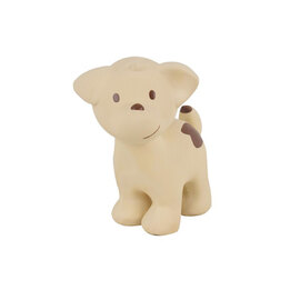 Tikiri My First Farm Animals - Puppy | Natural Rubber Rattle & Teether Toy