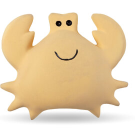 Tikiri My First Ocean Buddies | Natural Rubber Rattle & Teether Toy - Crab