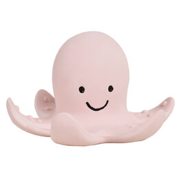 Tikiri My First Ocean Buddies | Natural Rubber Rattle & Teether Toy - Octopus