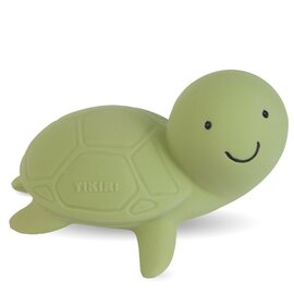 Tikiri My First Ocean Buddies | Natural Rubber Rattle & Teether Toy - Turtle