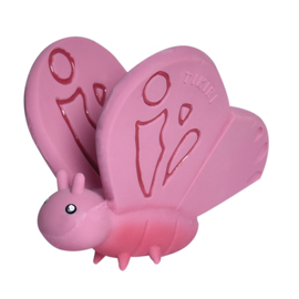 Tikiri My First Garden Friends - Butterfly | Natural Rubber Rattle & Teether T
