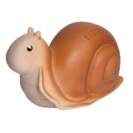 Tikiri My First Garden Friends - Snail | Natural Rubber Rattle & Teether Toy