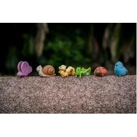 Tikiri My First Garden Friends | Natural Rubber Rattle & Teether Toys