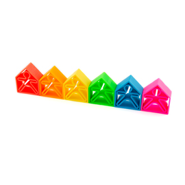 Dena Toys - Kid 6pc + House 6pc Neon