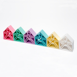 Dena Toys - Kid 6pc + House 6pc Pastel