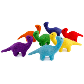 Dashdu - Mini Rainbow Felt Brontosaurus