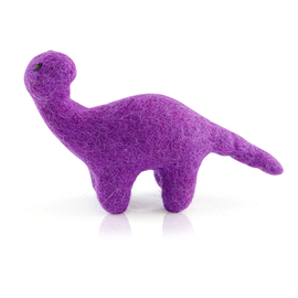 Dashdu - Mini Purple Felt Brontosaurus
