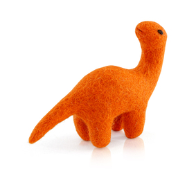 Dashdu - Mini Orange Felt Brontosaurus