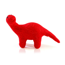 Dashdu - Mini Red Felt Brontosaurus