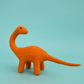 Dashdu - Daredevil Dinosaur, Orange Felt Brontosaurus