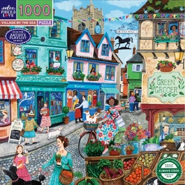 eeBoo Village By The Sea 1000pc Jigsaw Puzzle