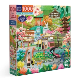 eeBoo Seasons In Kyoto 1000pc Jigsaw Puzzle