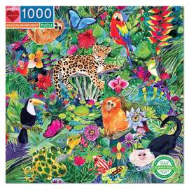eeBoo Amazon Rainforest 1000pc Square Jigsaw Puzzle