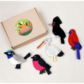 Australiana Finger Puppets Colourful Birds 