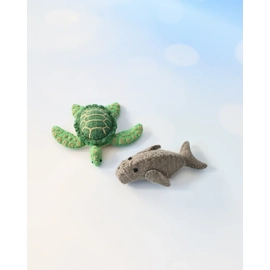 Tara Treasures Waru And Dhangal sea Turtle & Dugong Finger Puppet Set 
