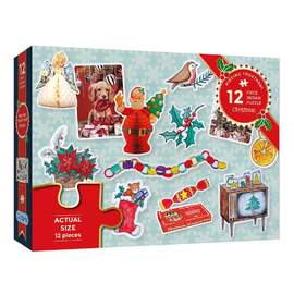 Gibsons Piecing Together Christmas 12pc Jigsaw Puzzle