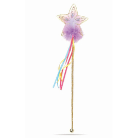 Multi Pastel And Gold Glitter Rainbow Wand