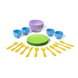 Green Toys Dish Set | 24 Piece Eco-Friendly Dish Set