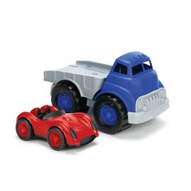 Green Toys Flatbed Truck and Race Car