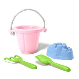 Green Toys - Sand Play 4 Piece Set | Pink - Eco Beach Toys