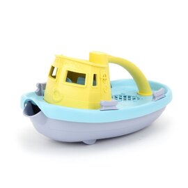 Green Toys - Tug Boat Teal/Yellow/Grey Eco Bath Toy
