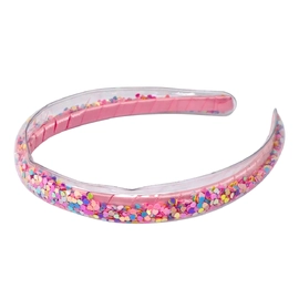 Rainbow Hearts Glitter Headband 