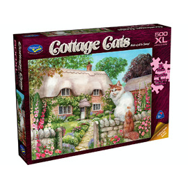 Holdson Cottage Cats Master of all he Surveys! 500pc Jigsaw Puzzle