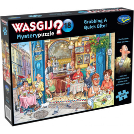 Holdson | WASGIJ? Mystery No.18 | Grabbing A Quick Bite! 1000pc Jigsaw Puzzle