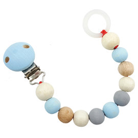 Hess-Spielzeug Pacifier Chain | Natural Blue