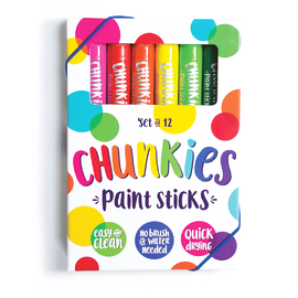 Ooly Chunkies Paint Sticks 12 Pack
