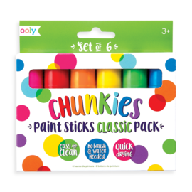 Ooly Chunkies Paint Sticks 6 Pack