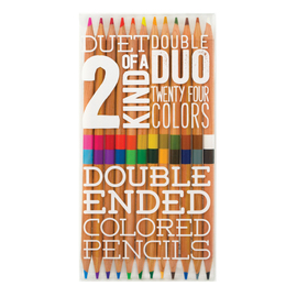 Ooly 2 of A Kind Double-Ended Pencils - 12 Pack (24 Colours)