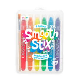 Ooly Smooth Stix Watercolour Gel Crayons 6 Pack