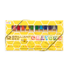 Ooly Brilliant Bee Crayons 12 Pack