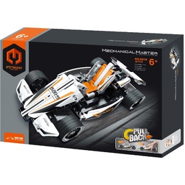 Pull Back Racing Car White 187 pcs