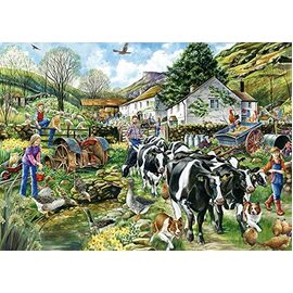 Falcon de luxe Another Day on The Farm 1000pc Jigsaw Puzzle