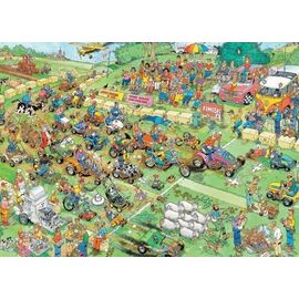 Jan Van Haasteren Lawnmower Race | 1000pc Comic Jigsaw Puzzle