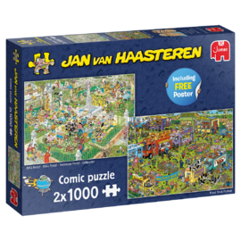 Jumbo Jan Van Haasteren BBQ Party & Food Truck Festival | 2 x 1000pc Comic Jigsaw Puzzle
