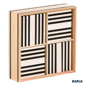 KAPLA Planks 100 Box | 100pc Black & White Case