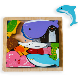 Kiddie Connect Sea Creatures Chunky Puzzle