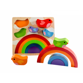 Kiddie Connect Rainbow Bird Puzzle