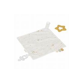Little Dutch Newborn Naturals Goose Cuddle Cloth With Teething Ring