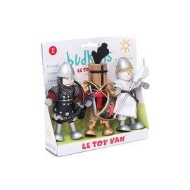 Le Toy Van Budkins - Knights Wooden Dolls | Triple Set