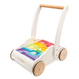 Le Toy Van Petilou Rainbow Cloud Walker | Block Trolley