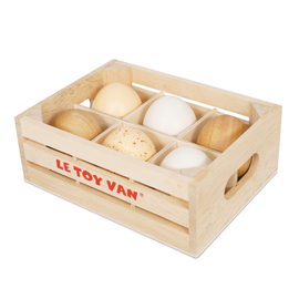 Le Toy Van Honeybake Half Dozen Farm Eggs Crate