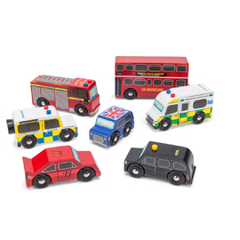 Le Toy Van London Car Set | Wooden Vehicle Set